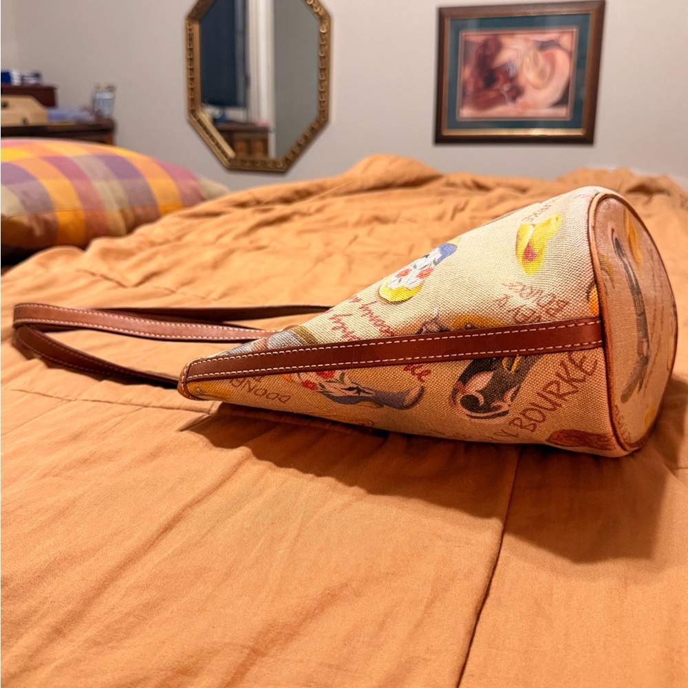 Dooney & Bourke Printed Cowboy Crossbody Tan and Brown with Multicolor Accents